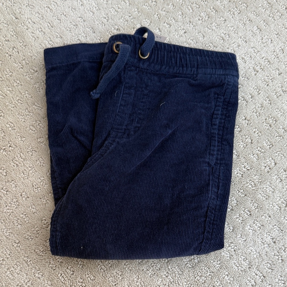 Primary Navy Corduroy Drawstring Kids Pants